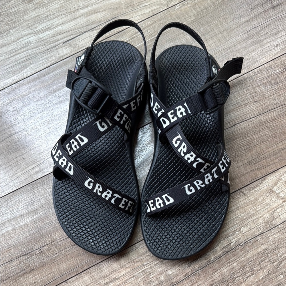 Chaco Black and White Grateful Dead Sz8